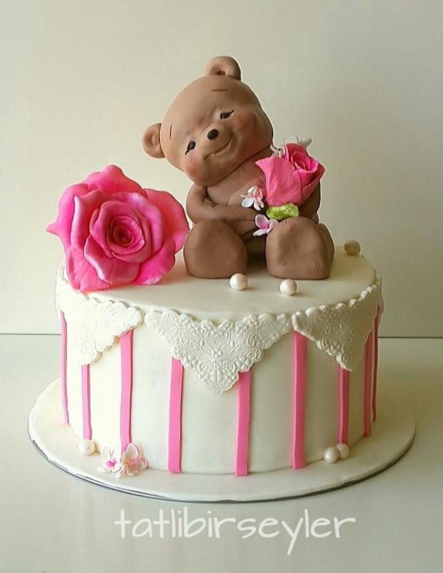 Teddy Bear Cake Decorated Cake By Tatlibirseyler Cakesdecor Teddy Bear Cake Decorated Cake By Tatlibirseyler Cakesdecor