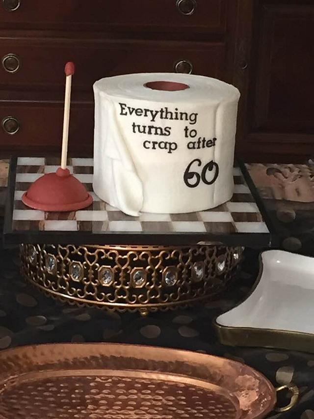 Toilet Paper Cake Decorated Cake by givethemcake CakesDecor