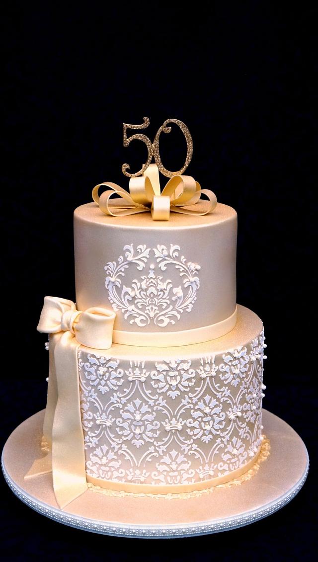 50 Golden Years - cake by Sweet Surprizes - CakesDecor