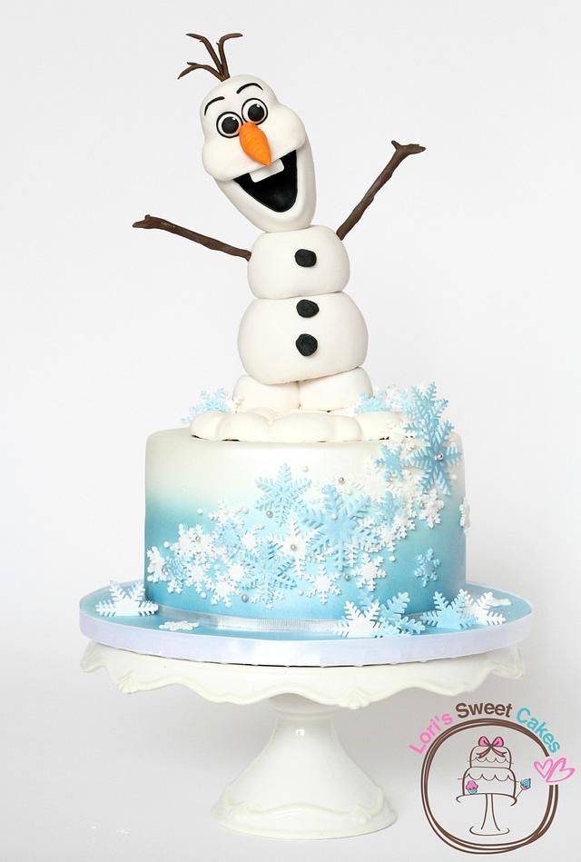 Olaf Cake Cake by Lori's Sweet Cakes CakesDecor