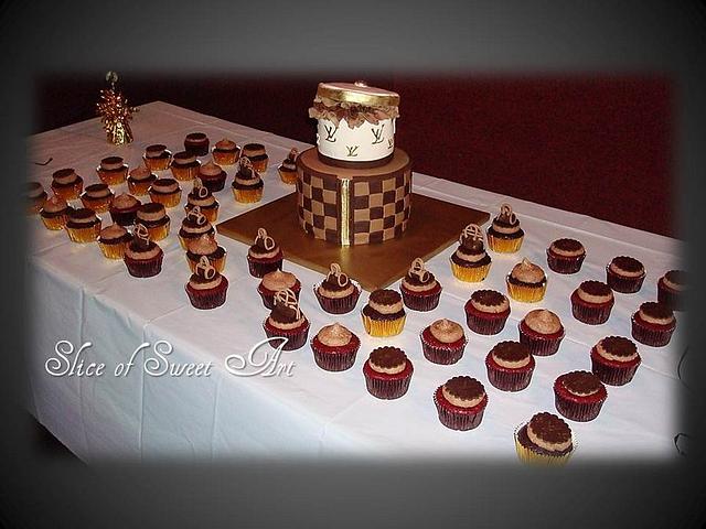 Louis Vuitton Cupcakes Cake By Slice Of Sweet Art Cakesdecor