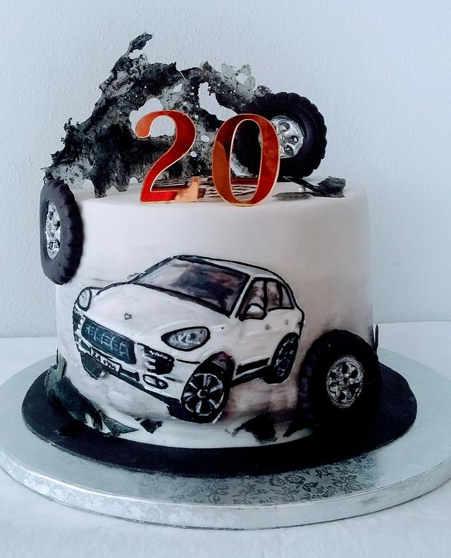 Porsche macan - Decorated Cake by alenascakes - CakesDecor