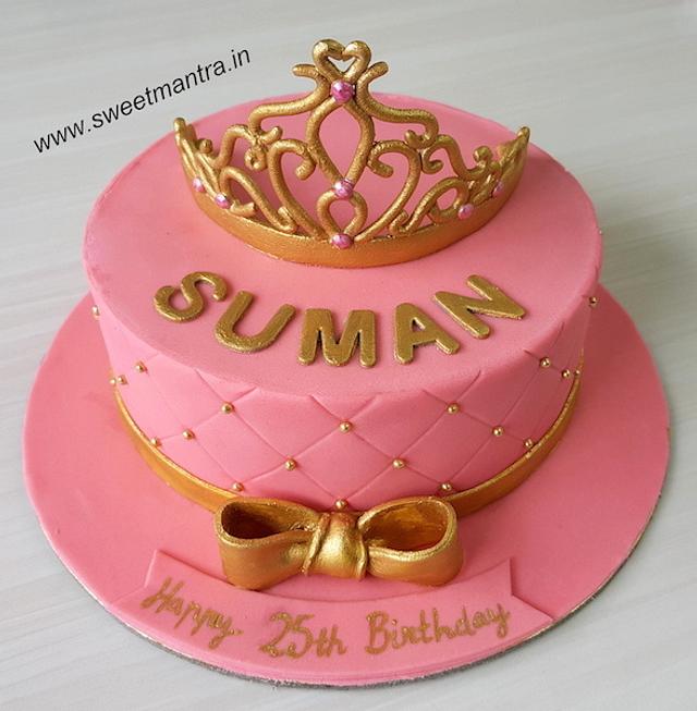 Crown Cake For Wife Decorated Cake By Sweet Mantra Cakesdecor