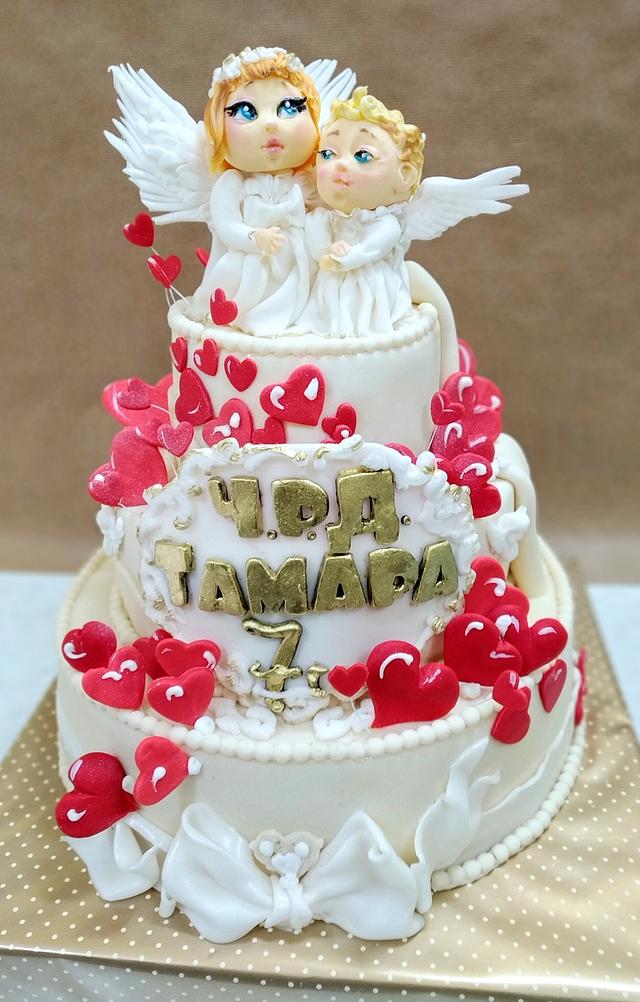 Little angels cake - Cake by Tanya Shengarova - CakesDecor