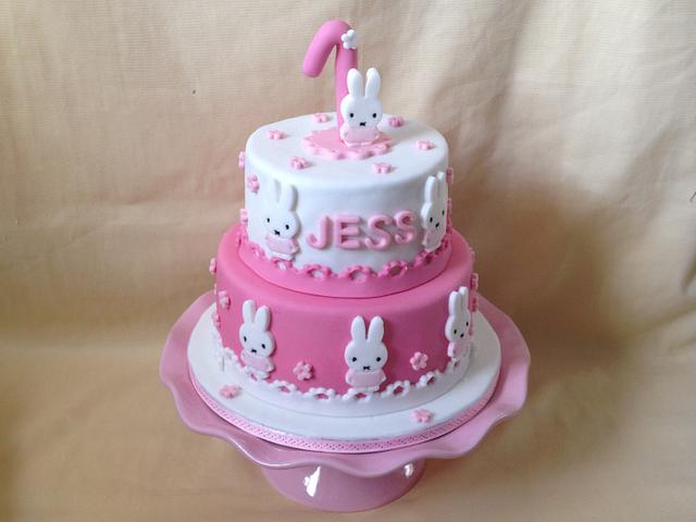 Miffy / Nijntje 1st birthday cake