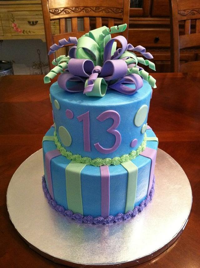 Birthday Cake For A 13 Year Old Girl - CakeCentral.com