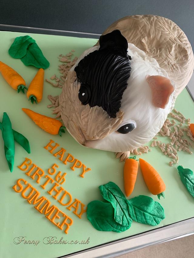 Guinea Pig cake Cake by Penny Sue CakesDecor