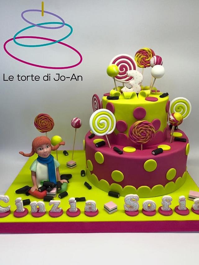 Pippi Longstocking - Decorated Cake by Annunziata Cipullo - CakesDecor