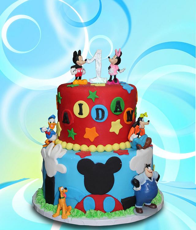 Mickey Mouse Birthday Cake - Decorated Cake by MsTreatz - CakesDecor