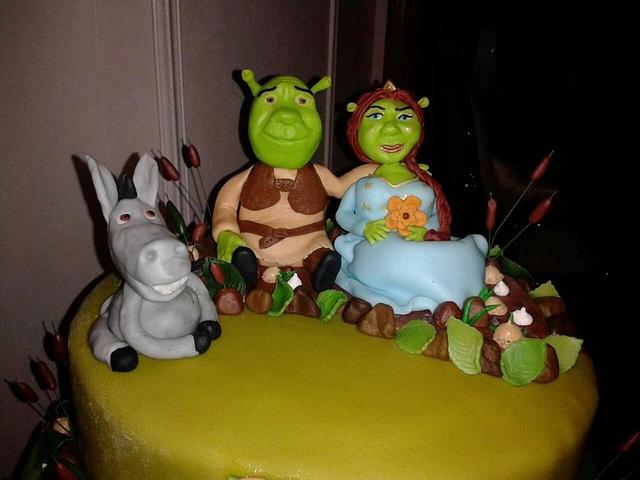 Shrek E Fiona Cake By Anna Ricci Cakesdecor