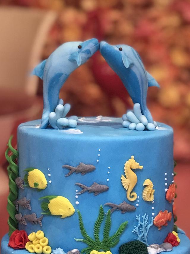 Sea Themed Cake Cake By Miracles Ensucre CakesDecor   C7ac14e6fc7042f8ad9aa2bb4527e523 