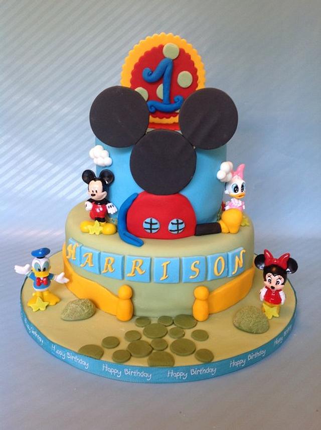 Mickey's Clubhouse - Decorated Cake by LittleDzines - CakesDecor