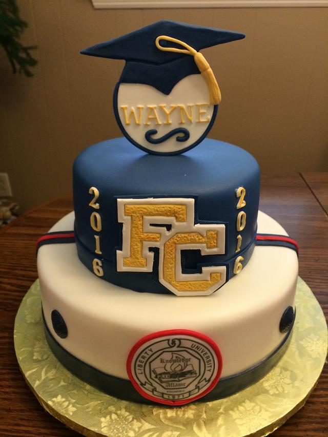 Athletic Graduation Cake - Decorated Cake by Theresa - CakesDecor