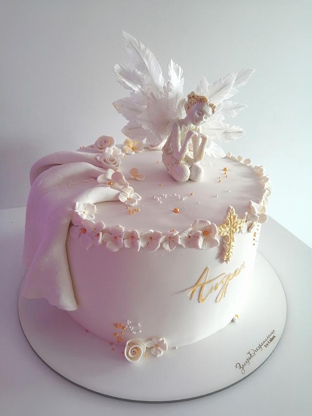 Christening cake - Decorated Cake by Desislavako - CakesDecor