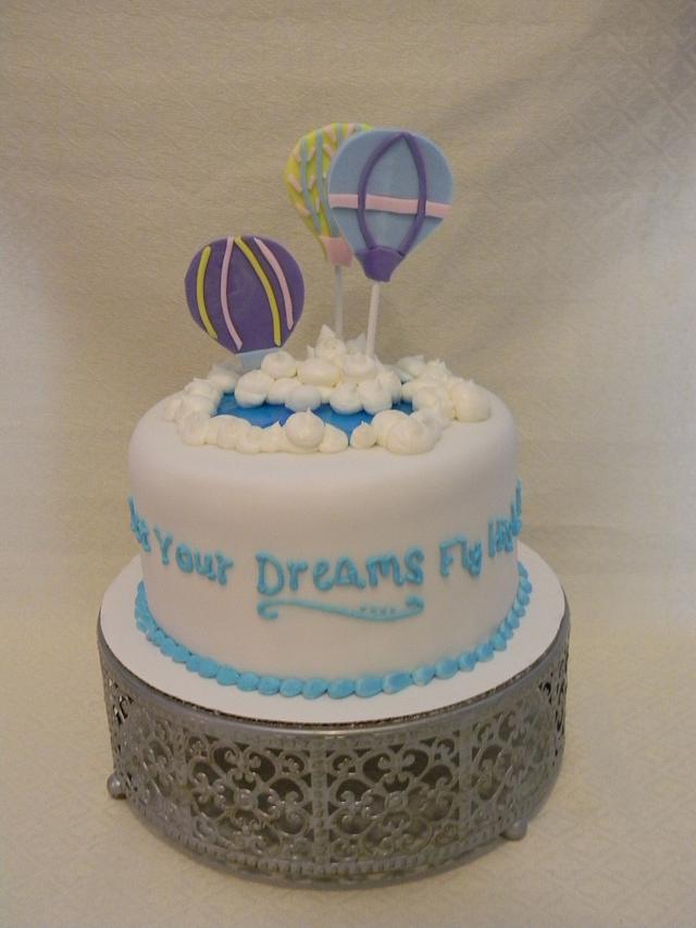 Inspirational Hot Air balloon Cake Decorated Cake by CakesDecor