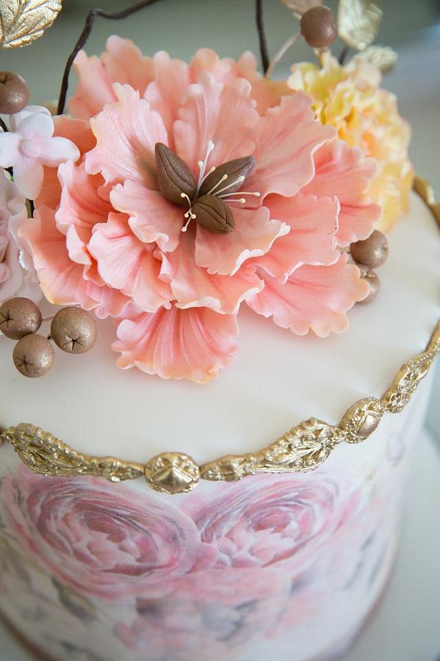 Romanctic shabby chic cake - Cake by Cake My Day - CakesDecor