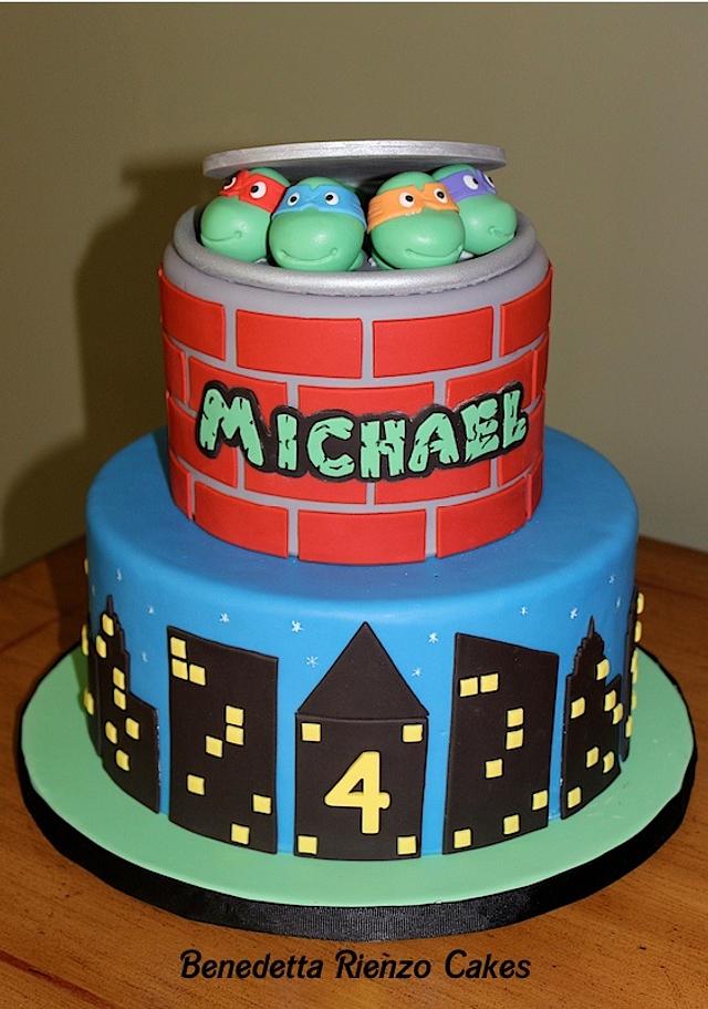 Teenage Mutant Ninja Turtle Cake Cake By Benni Rienzo Cakesdecor