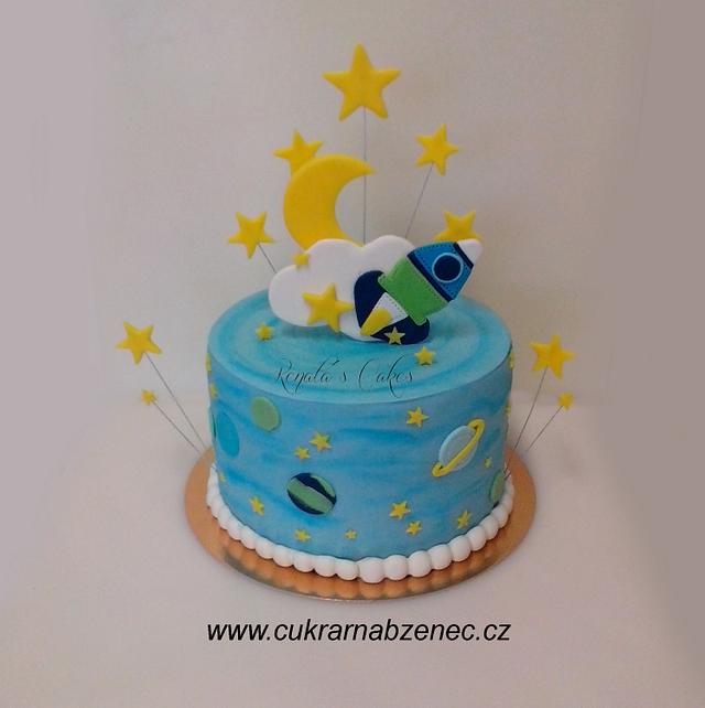 Space cake - Decorated Cake by Renata - CakesDecor