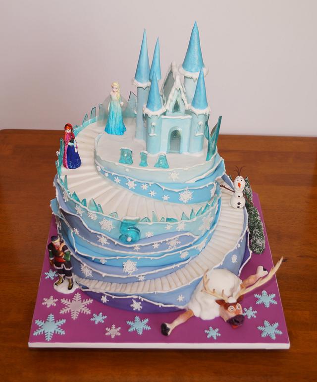Frozen Castle Cake Topper or Cakecup Tower Stand Frozen Cake - Etsy UK