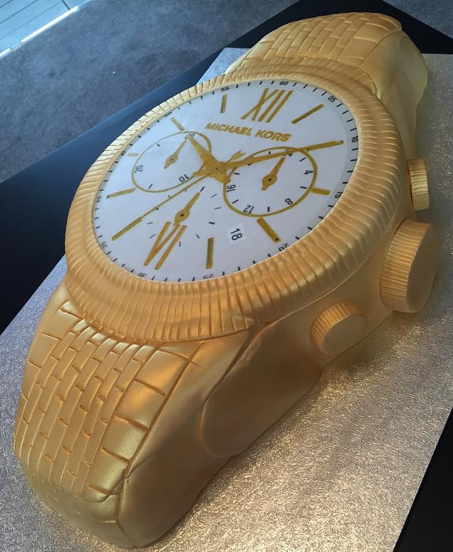 Michael Kors watch birthday cake - Decorated Cake by - CakesDecor