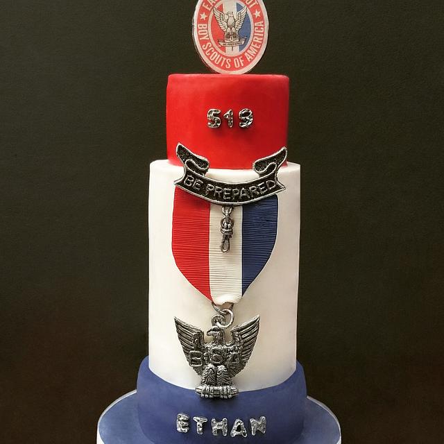 Eagle Scout Award Cake - Decorated Cake by - CakesDecor