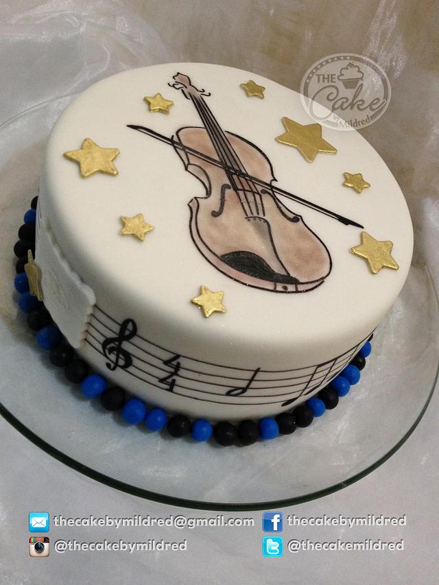 Beautiful Violin Cake – Beautiful Birthday Cakes