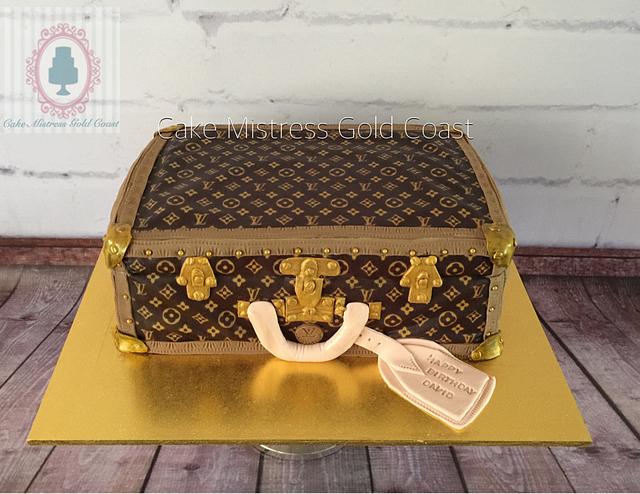 Lv Suitcase Cake 