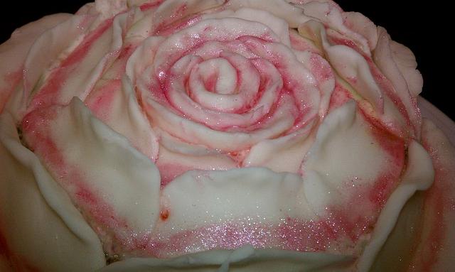 Rose teapot cake and accessories