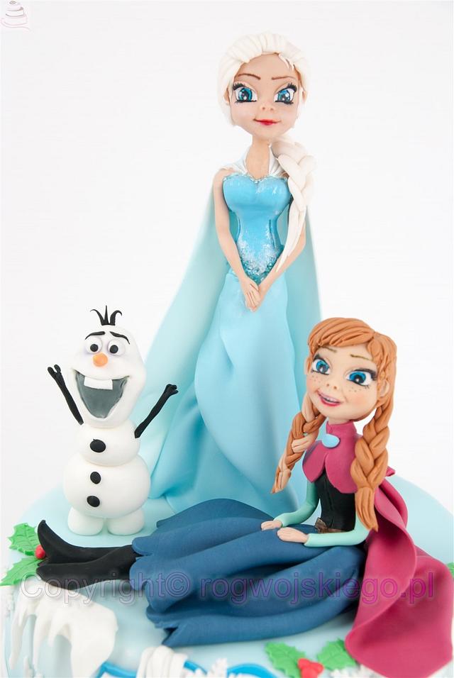 Frozen Anna Elsa Cake / Anna Elza Tort Kraina Lodu