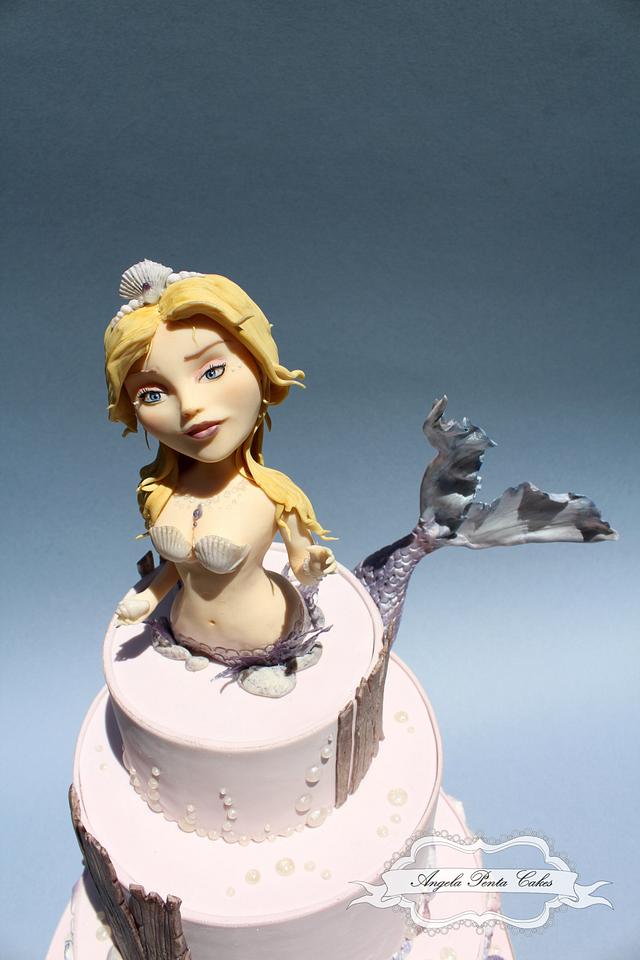 Mermaid themed cake