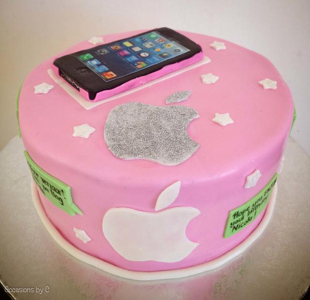 Iphone Cake | Cake name, Friends birthday cake, Iphone cake