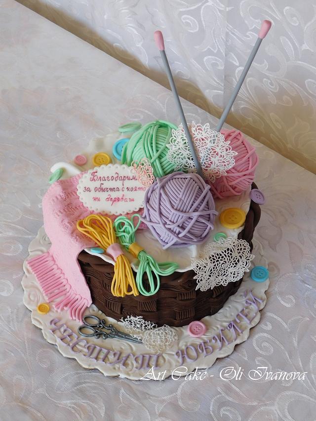 Knitted with love - Decorated Cake by Oli Ivanova - CakesDecor