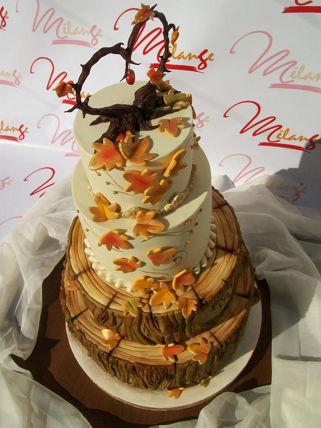 "AUTUMNAL WEDDING CAKE"