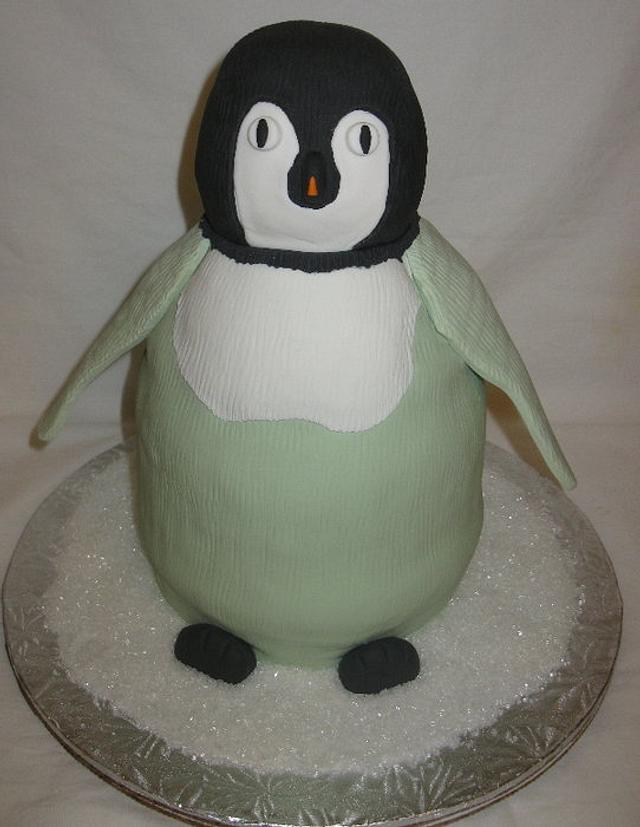 Penguin Baby Shower - Decorated Cake by DoobieAlexander - CakesDecor