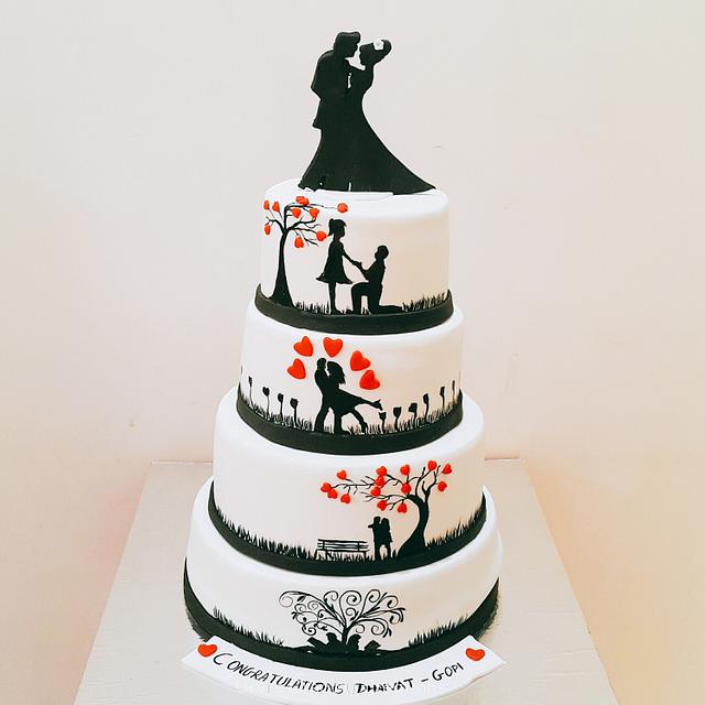 Love Cake | Couple cake| Engagement cake | cake for love | Anniversary cake  | Cake For Friends