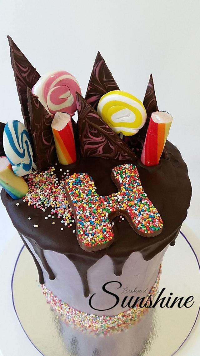 7.5 inch tall red velvet mud cake Cake by Baked by CakesDecor