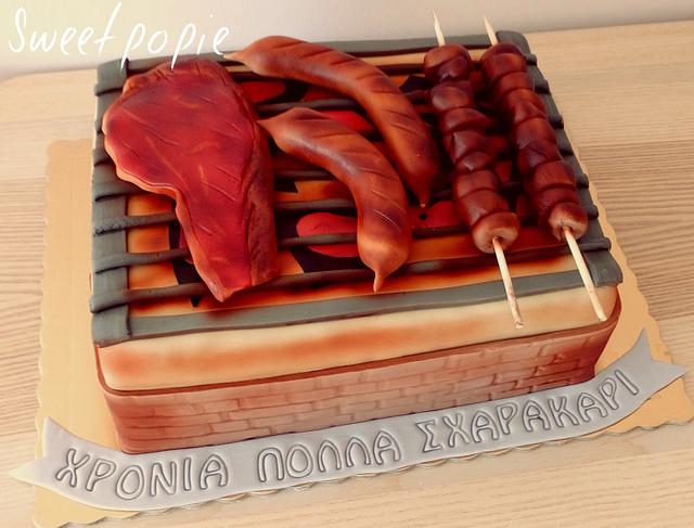 Barbecue Cake Decorated Cake By Sweetpopie Cakes Cakesdecor 2787