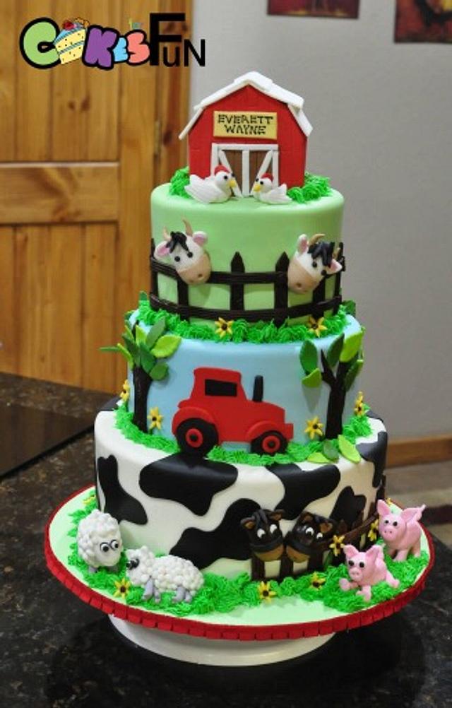 Life on the Farm - Decorated Cake by Cakes For Fun - CakesDecor