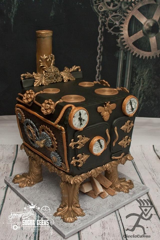 Steampunk Oven for Steampunk Sugargeeks - Decorated Cake - CakesDecor