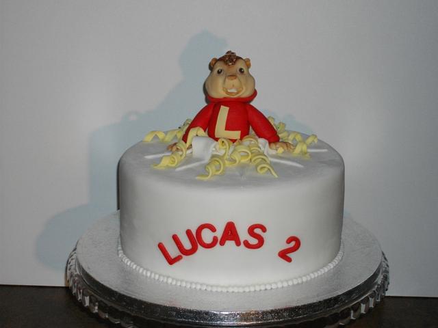 Alvin the chipmunk cake - Decorated Cake by Mandy - CakesDecor