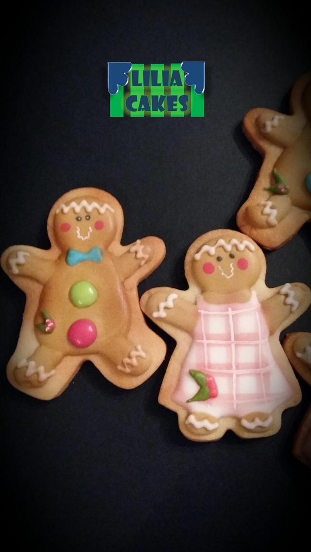 Gingerbread Man Cookies - Decorated Cake By LiliaCakes - CakesDecor