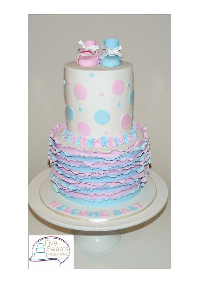 Baby Shower Cake - Decorated Cake by Five Sweets - CakesDecor