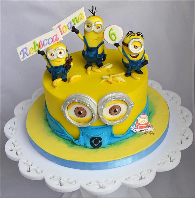 Minions cake - Decorated Cake by Carmen Iordache - CakesDecor