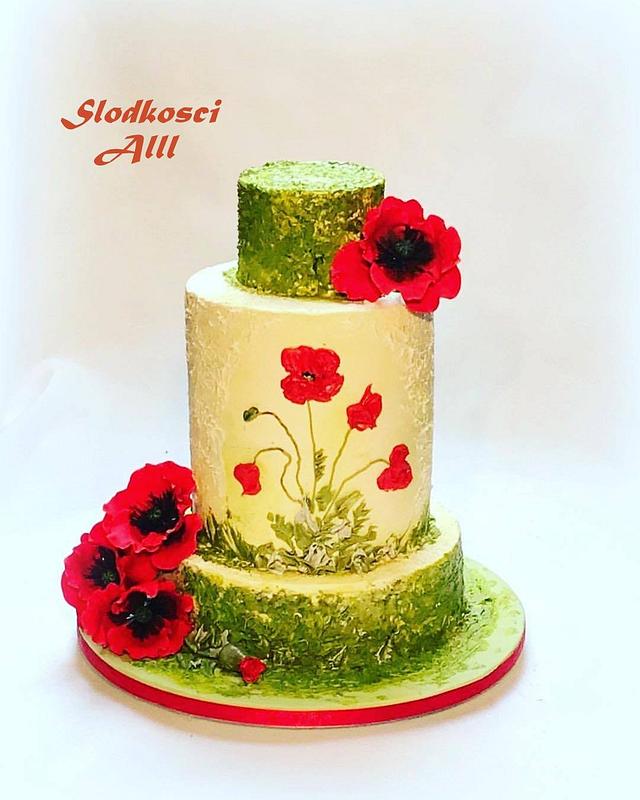 Poppy Wedding Cake
