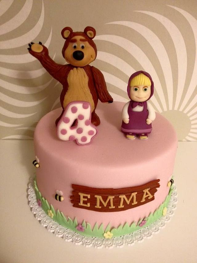 Masha and the bear Cake by Dasa CakesDecor