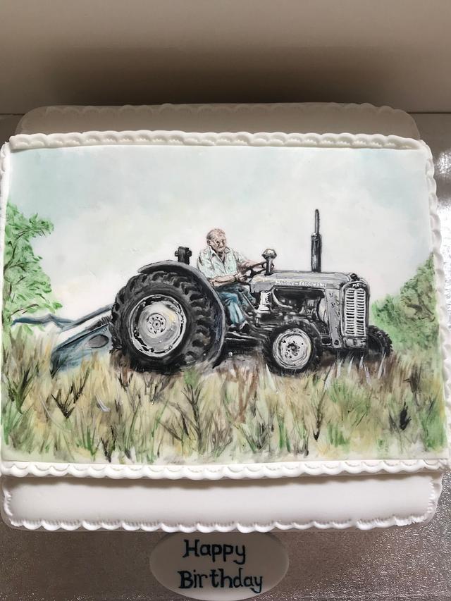 How to Make a Tractor Cake Picture Tutorial