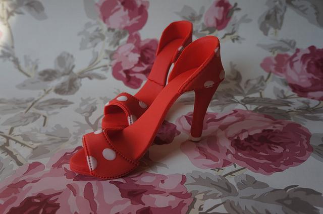 rose and chocolate shoes