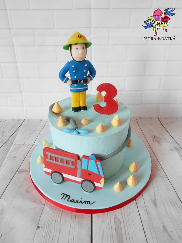 Fireman Sam - Decorated Cake by Petra Krátká (Petu Cakes) - CakesDecor