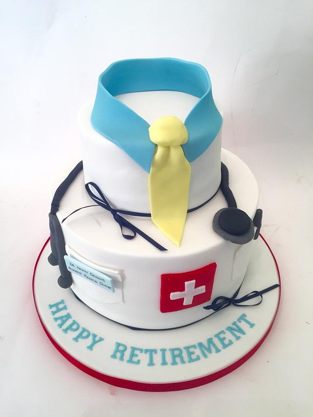 Doctors Retirement Cake Cake By Claire Lawrence Cakesdecor