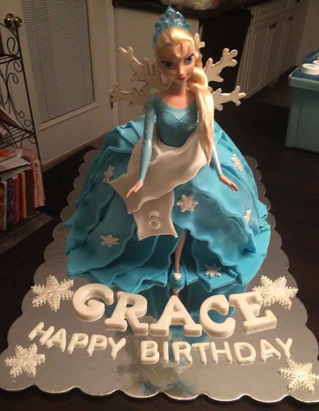 Elsa Cake #2 - Decorated Cake by For Heaven's Cakes by - CakesDecor